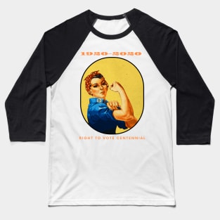 1920-2020 Right to Vote Centennial 100th Anniversary of 19th Amendment Baseball T-Shirt